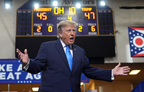 Trump defends data centers in Ohio as he rallies to boost Jon Husted in a tight Senate race